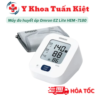 ✅ (MỚI 2026) Máy Đo Huyết Áp OMRON EZ Lite HEM-7180 (Cải tiến từ mã 8712)