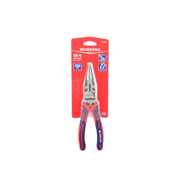 Kìm nhọn dài WORKPRO WP231102 bằng thép CR-V cao cấp 8 inch - 200mm - Hàng chuẩn chính hãng