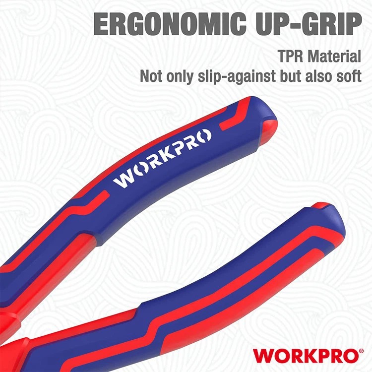 Kìm nhọn dài WORKPRO WP231102 bằng thép CR-V cao cấp 8 inch - 200mm - Hàng chuẩn chính hãng