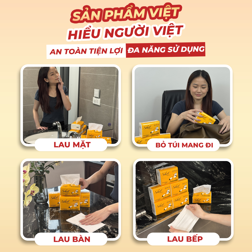 [HỎA TỐC] Khăn Giấy Rút Lụa Silkwell Thùng 30 Gói Sếu Rút 100 Tờ/3 Lớp - Mềm Mịn, Không Bụi