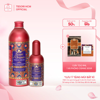 Combo Sữa tắm 500ml & Nước hoa 100ml Tesori d' Oriente lưu hương đến 8h nhập khẩu chính hãng từ Ý