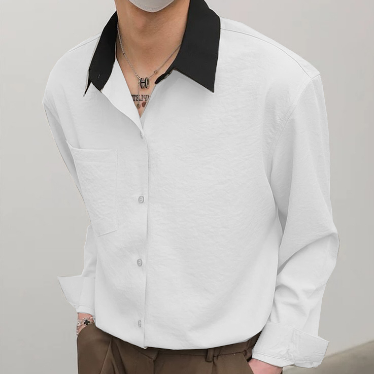 Áo Sơ Mi Nam Dài Tay Chất Đũi Cotton Cao Cấp Phối Cổ Bẻ Nhiều Màu Halley A51
