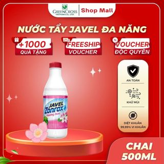 Nước Tẩy Đa Năng ZonRox Javel 500ml – Tẩy Trắng Vết Bẩn Hiệu Quả