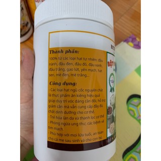 NGŨ CỐC GIẢM CÂN, ĂN KIÊNG, Bột ngũ cốc giảm cân HỘP 500G, ngũ cốc ăn kiêng 100% các loại hạt tự nhiên -BNC
