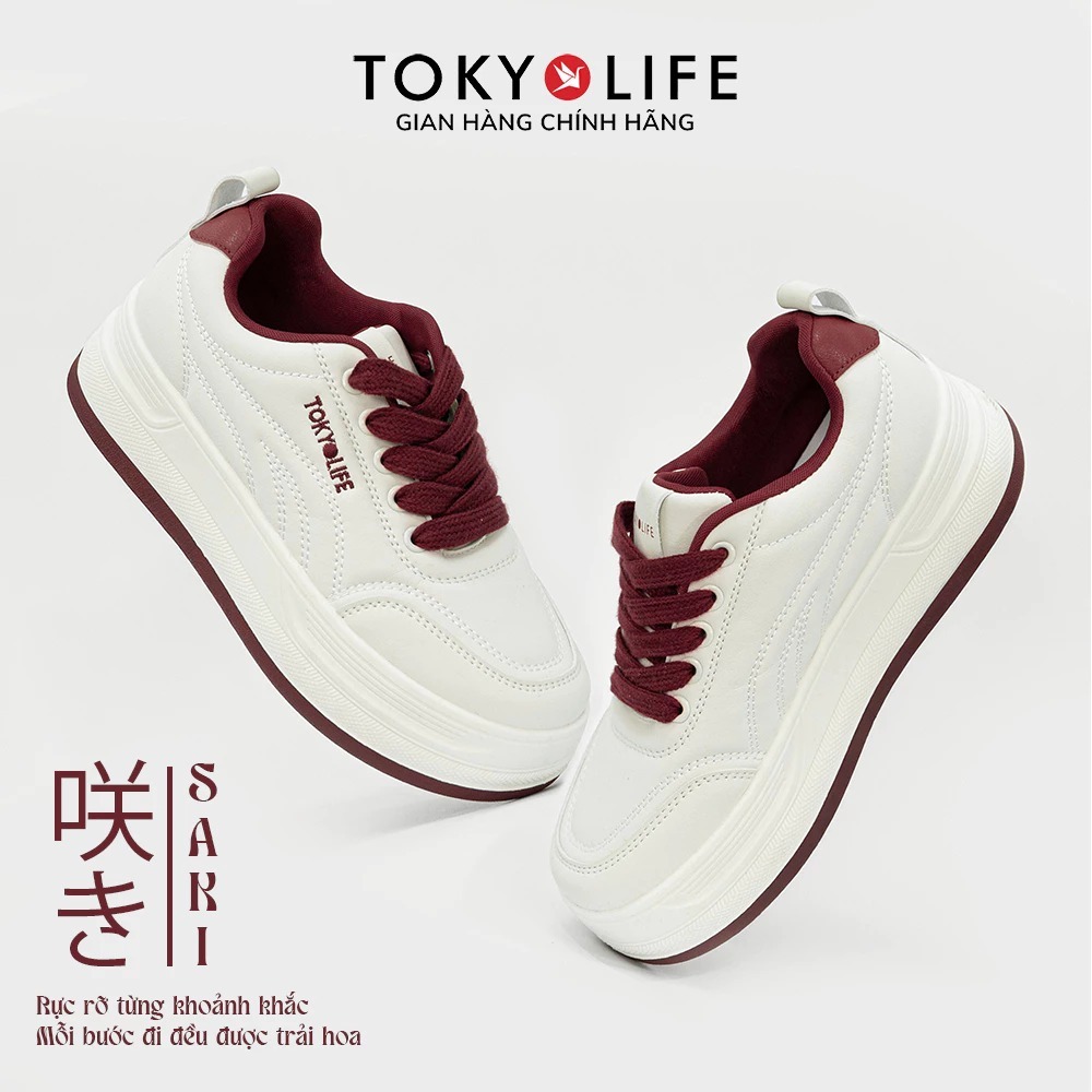 Giày thể thao nữ Saki cao 5cm TOKYOLIFE siêu nhẹ êm kháng khuẩn dễ phối 40005895