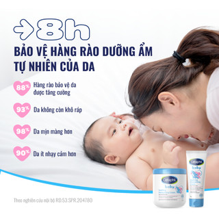 Dầu massage cho bé sơ sinh, Kem dưỡng ẩm làm dịu da Cetaphil Baby Soothing & Moisturizing Cream 100g