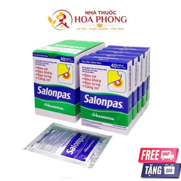 1 gói Salonpas - Cao dán SLP Gói 10 Miếng Hisamustu công nghệ Nhật Bản