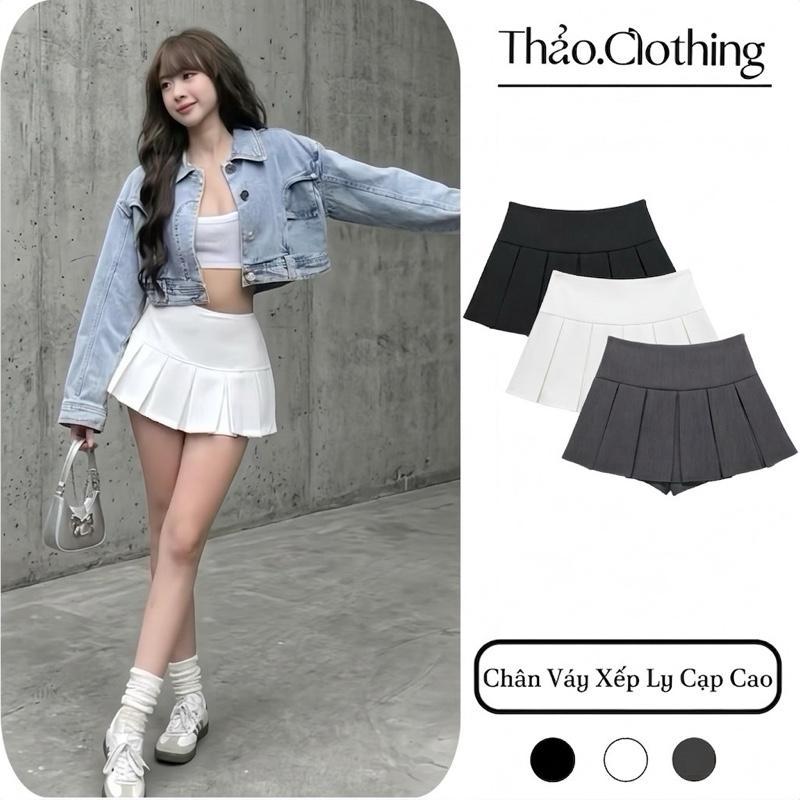 CHÂN VÁY NỮ XẾP LY CẠP TRỄ DÁNG NGẮN FROM ĐẸP Có Quần Bảo Hộ - Thảo.Clothing S202