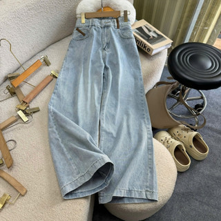 Quần Jean Bigsize Nữ Màu Xanh Wash Sáng Cá Tính Lưng Cao Tôn Dáng Cho Chubby Q568