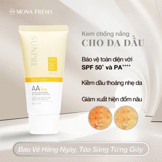 Kem Chống Nắng Mona Frema SUNPRE High Protection AA Aqua Light Facial Gel Kiềm Dầu 60ml Duduhouse