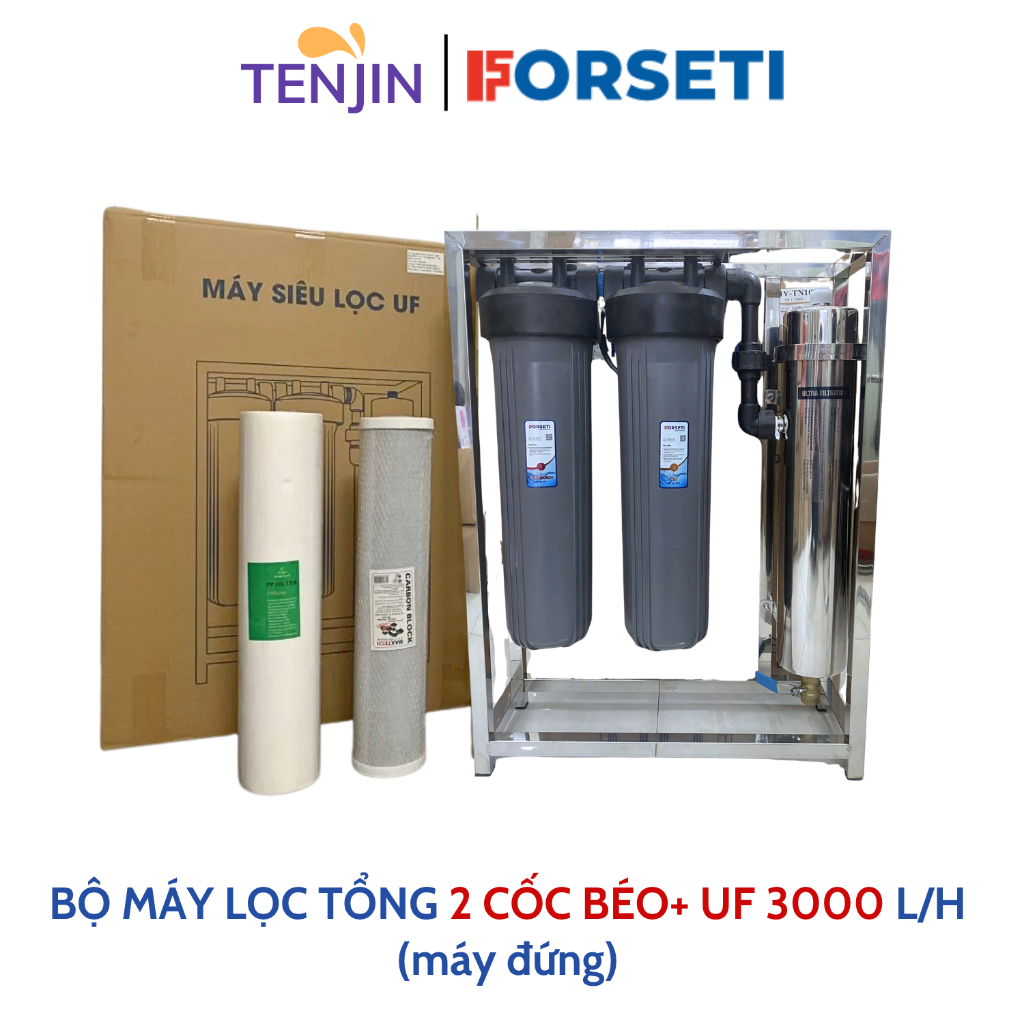 Bộ Lọc Tổng Đầu Nguồn UF Với Công Nghệ Siêu Lọc Công Suất Lớn 3000 Lít/h Chính Hãng