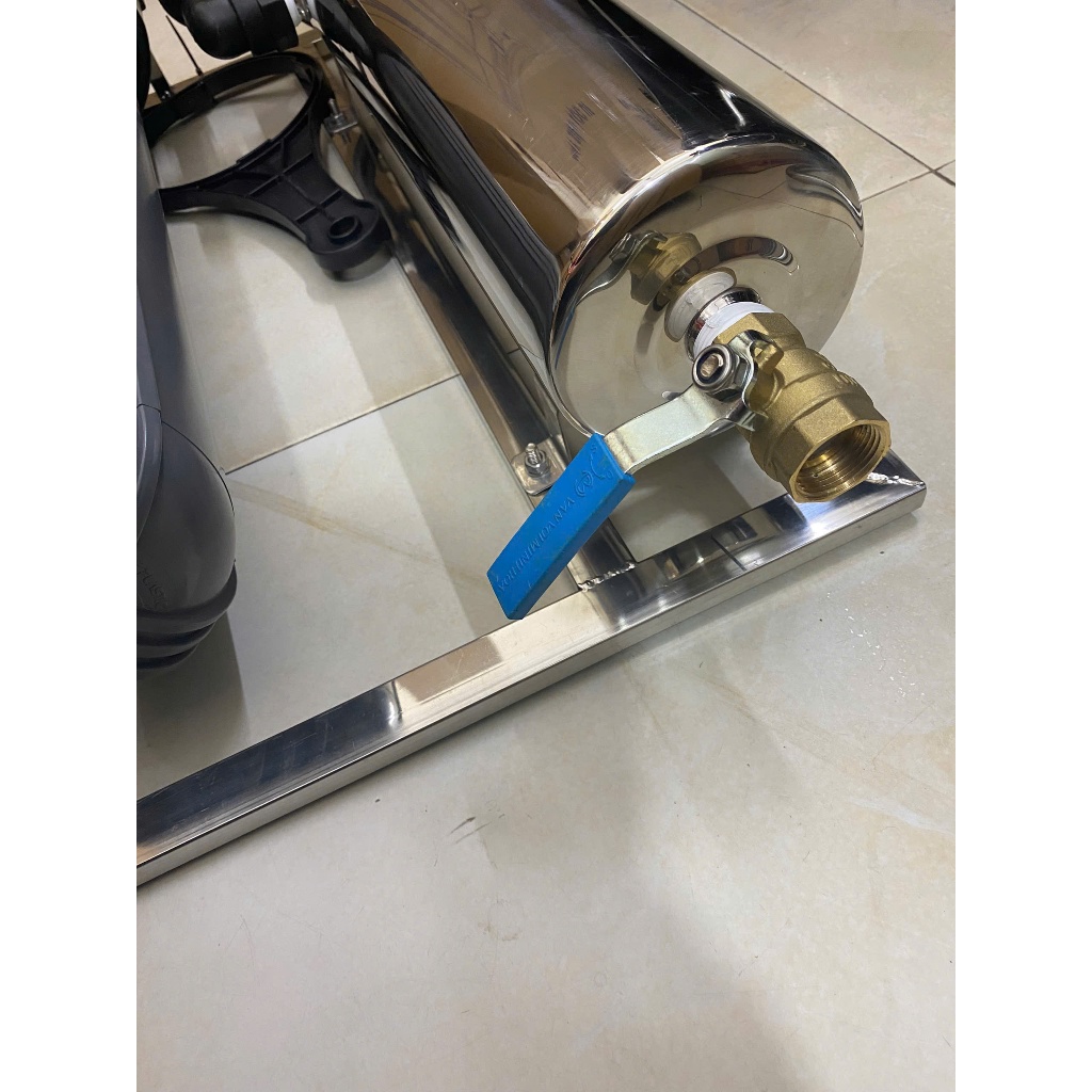 Bộ Máy Lọc Tổng Đầu Nguồn UF Bao Gồm 2 Lõi Béo+ Màng UF 3000 L/H Lõi 2 CTO Than Nén Dùng :Lọc Sinh Hoạt (Treo Tường)