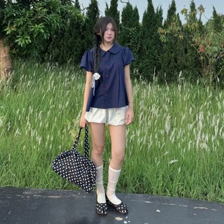 Áo sơ mi bèo quốc dân cổ sen tay bồng dáng babydoll siêu xinh, dễ mặc