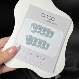 (Hot Sale) Nail Box thiết kế G184 nail màu mắt mèo ánh trăng hơ fench đơn giản tôn da nhà Gemychip
