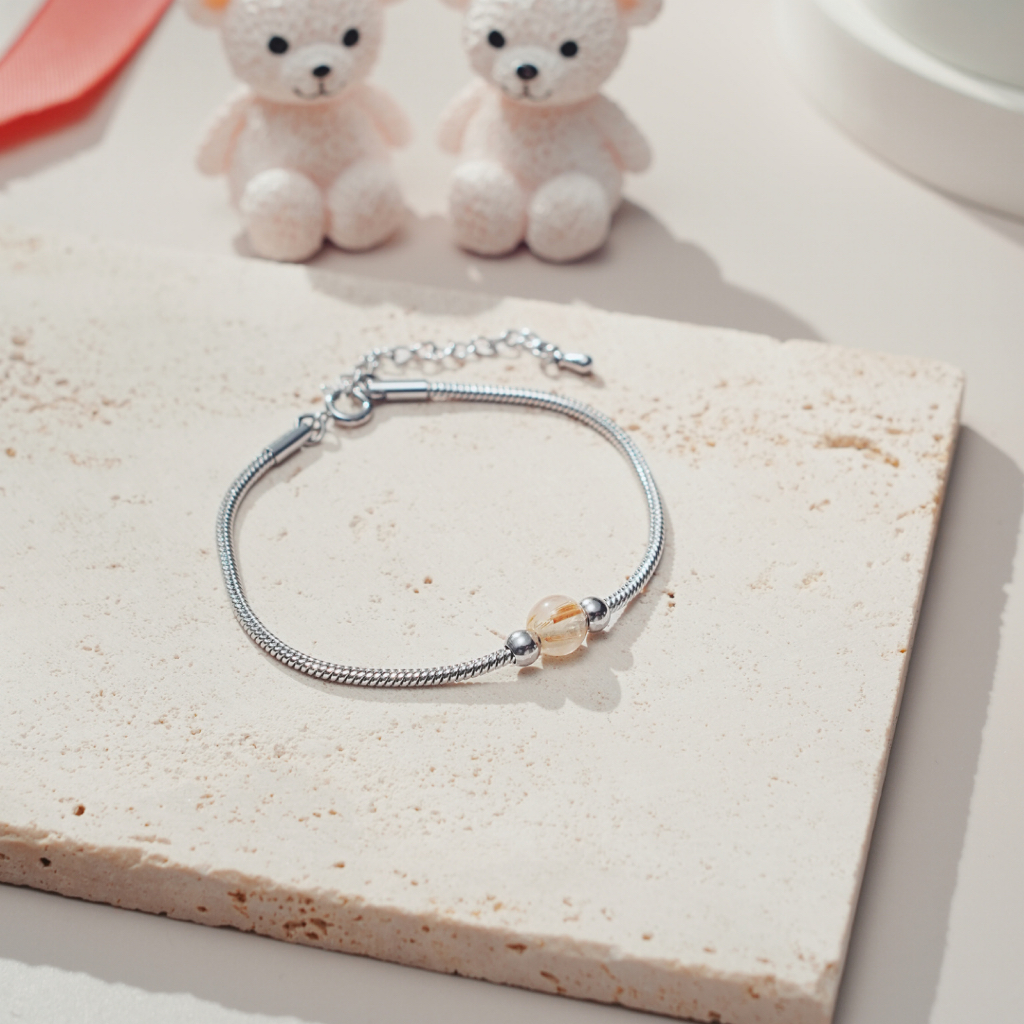 Vòng Tay 1 Hạt Thép Không Gỉ Cao Cấp Liugems Mix Charm Bi Size Nhỏ Tinh Tế VT10, Thu Hút Năng Lượng May Mắn VT10