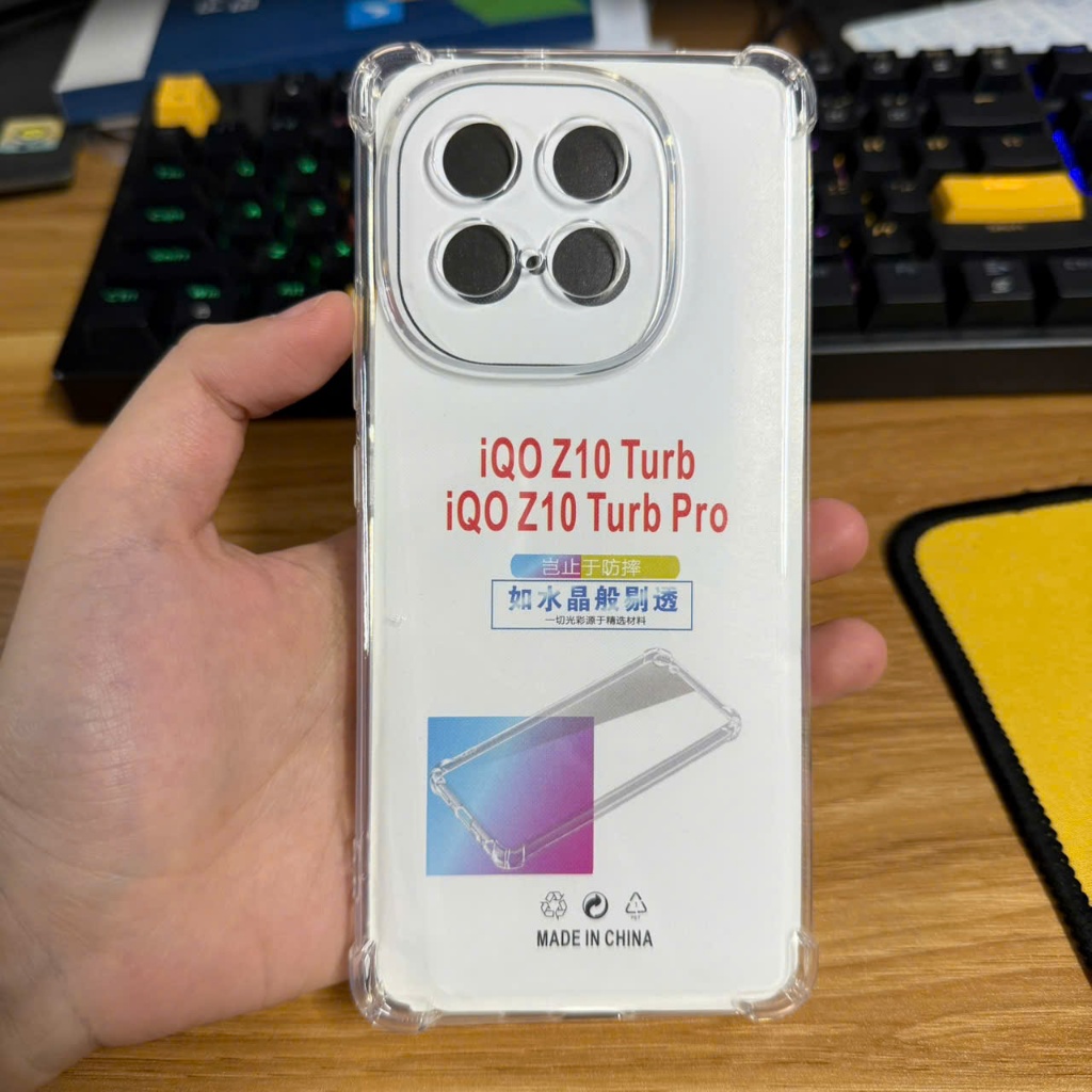 Ốp lưng Vivo iQoo z10 turbo pro, z10 turbo silicon dẻo trong suốt bảo vệ camera điện thoại bibi