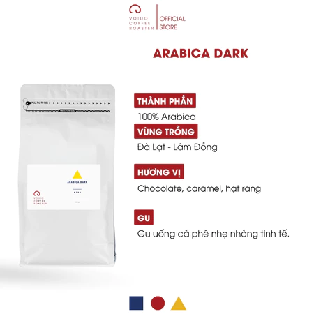 Cà phê nguyên chất rang mộc pha phin và máy Arabica Dark 100% Arabica Lâm Đồng rang đậm siêu hợp uống cà phê sữa