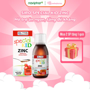 [Chính Hãng] Siro Special Kid Zinc - Siro Kẽm đơn cho bé biếng ăn, tăng đề kháng, tiêu chảy 125ml