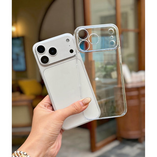 Ốp lưng X&M nhựa cứng siêu mỏng không ố màu bảo vệ phần khung camera cho ip 17/16/15/14/13/pro/promax