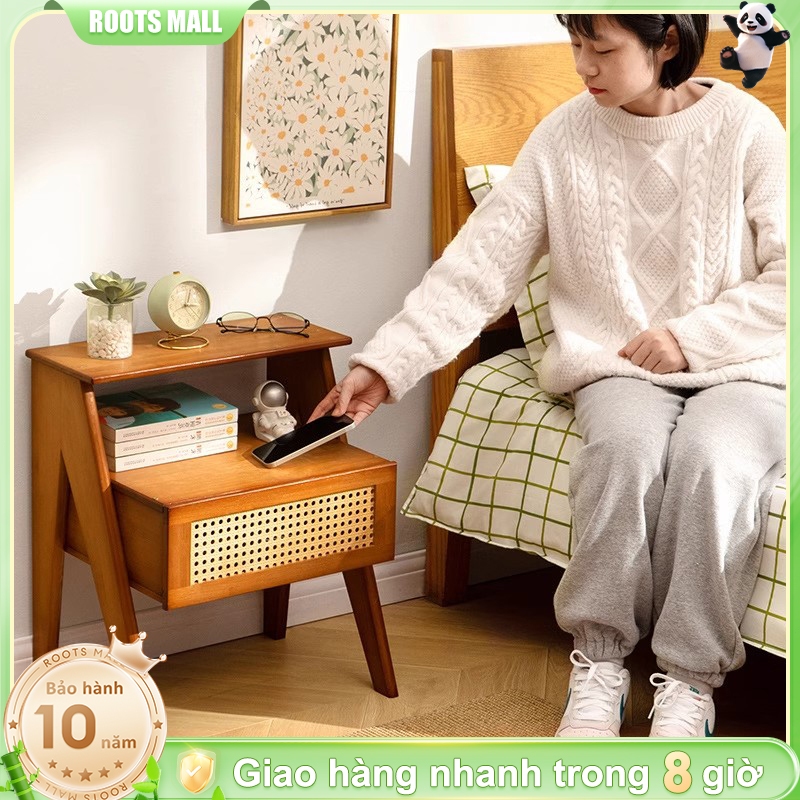 Tủ Đầu Giường Đa Năng Thiết Kế Hiện Đại, Vừa Là Tủ Để Đồ Vừa Là Bàn Nhỏ Để Sofa/Phòng Ngủ