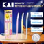 Set 3 Dao Cạo Lông Mày Nữ Pretty Kai Tay Cầm Dài và nhỏ gọn có nắp nhựa bảo vệ