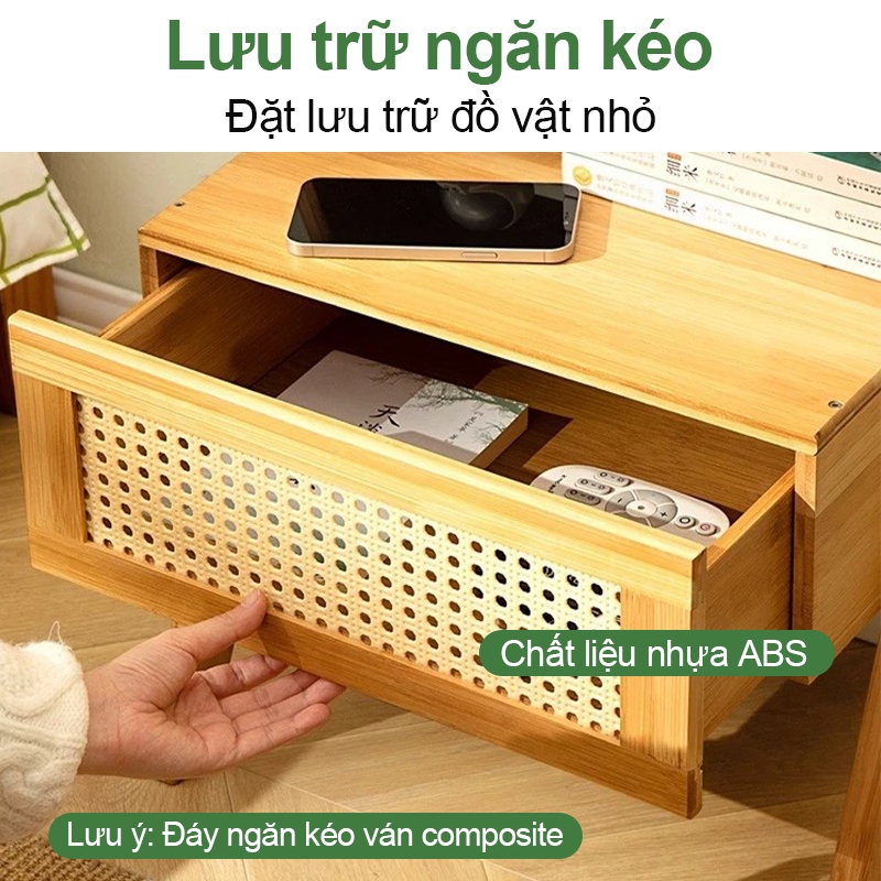 Tủ Đầu Giường Đa Năng Thiết Kế Hiện Đại, Vừa Là Tủ Để Đồ Vừa Là Bàn Nhỏ Để Sofa/Phòng Ngủ