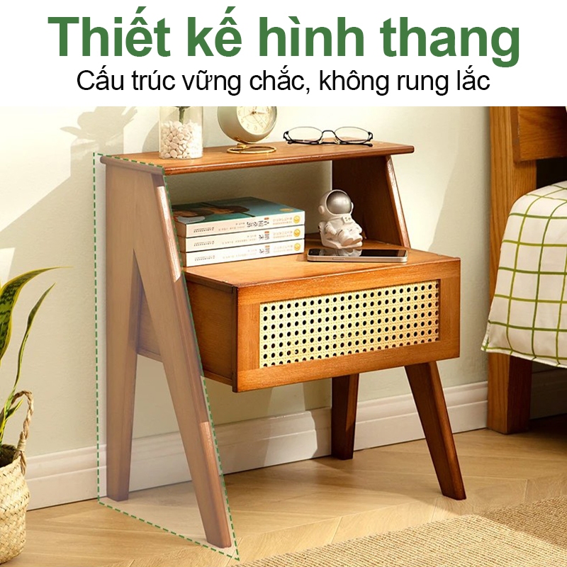 Tủ Đầu Giường Đa Năng Thiết Kế Hiện Đại, Vừa Là Tủ Để Đồ Vừa Là Bàn Nhỏ Để Sofa/Phòng Ngủ