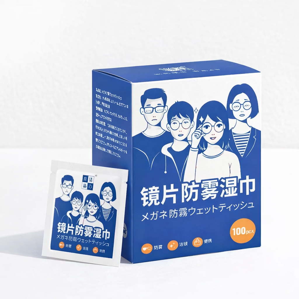 [Đơn 85k Nhận Quà] Hộp 100 Khăn lau kính nano chống bám hơi nước, Giấy lau kính mắt chống sương mù mồ hôi