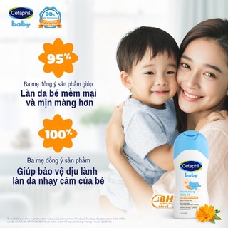 Dầu massage cho bé sơ sinh Cetaphil Baby Moisturising Baby Oil 200ml - Chiết xuất hoa cúc làm dịu da