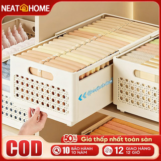 Hộp đựng quần gấp gọn giỏ nhựa đựng đồ lót tất vớ có thể mở rộng tiện lợi có tay cầm Hộp đựng đồ Giỏ đựng đồ​