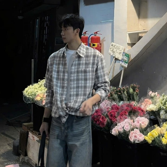 Áo Sơ Mi Flannel Nam Halley Kẻ Caro Hàn Quốc - Sơ Mi Dài Tay Form Rộng Khoác Ngoài Lãng Tử A52