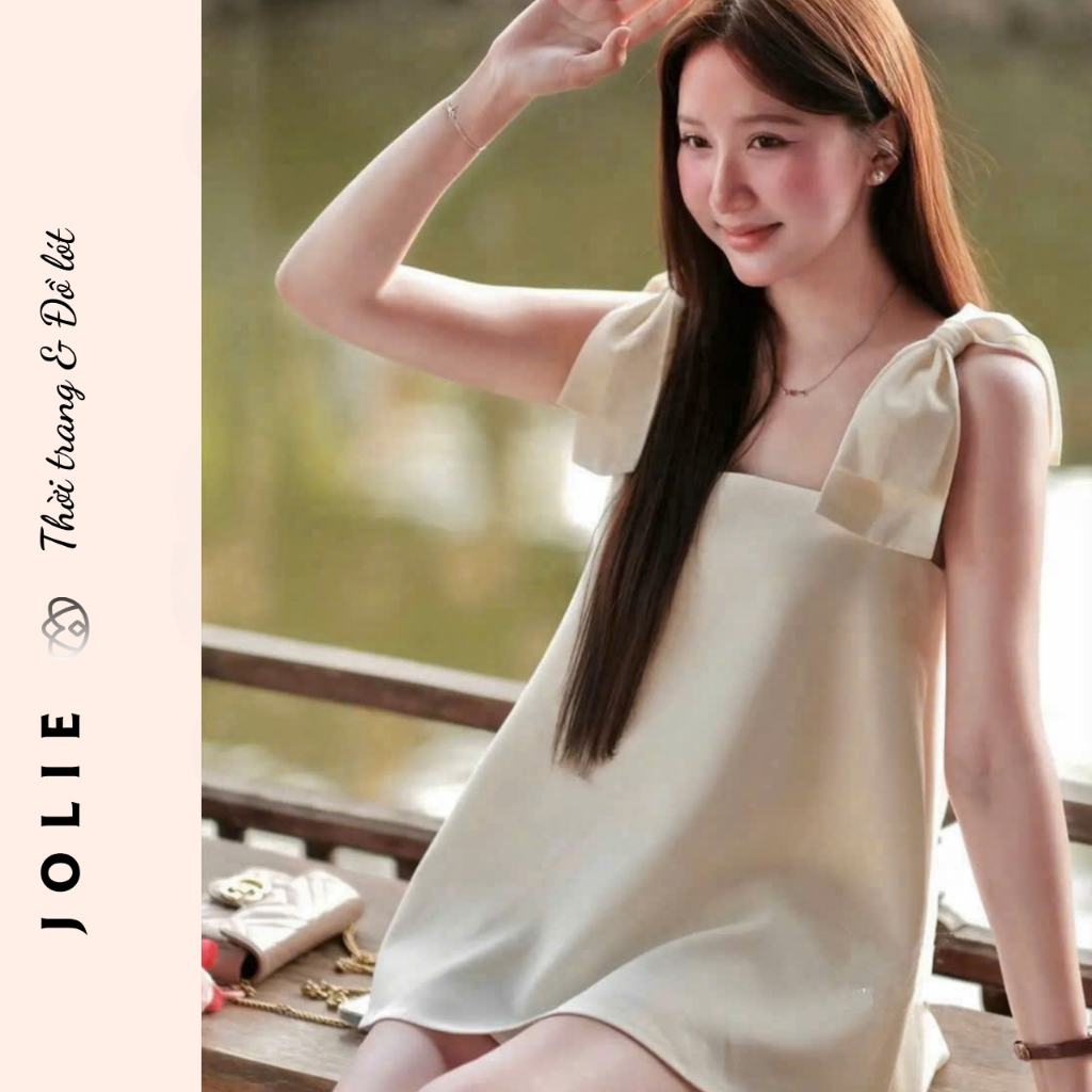 Set Áo Hai Dây Dáng Babydoll Phối Quần Short JOLIE – Đồ Bộ Đi Chơi, Đi Biển Siêu Xinh