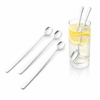 Chiếc Thìa đá tròn Inox 304 Cán Dài  có 2 size lựa chọn  -Muỗng Đá Chanh-Sinh Tố