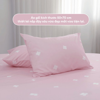 [Giá Sốc] Bộ Drap NIN House Jun 160x200+20cm & 180x200+30cm | Microfiber Mềm Mịn, Thoáng Khí bộ 3 món