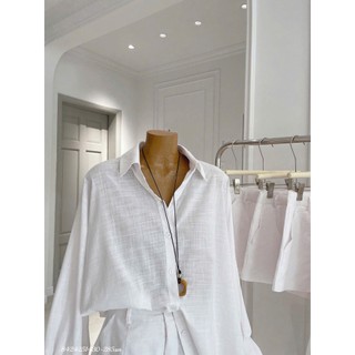 SET SƠ MI XANH TAY PHỒNG SHORT-0235