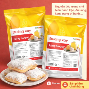 500g Đường Xay Bột Trắng Mịn Farina chuyên dụng làm bánh cao cấp