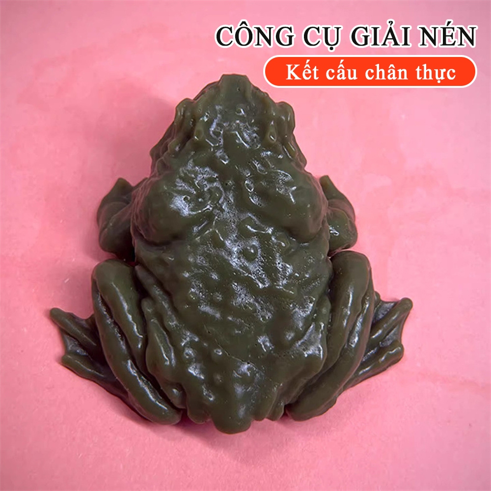 Đồ chơi ép ếch thực tế, Đồ chơi giảm căng thẳng Toad thực tế, Đồ chơi ếch xanh lá cây và vàng cho trẻ em / người lớn
