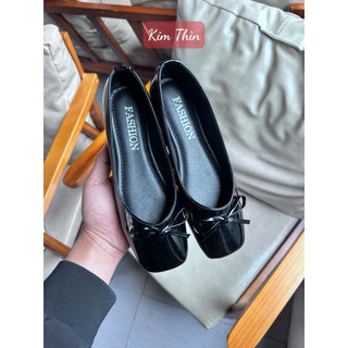 Giày bệt nơ vuông basic – êm chân, dễ phối đồ 💕