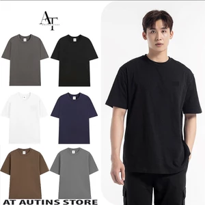 Áo Phông Trơn Nam Cổ Tròn HS HOÀNG SỰ GROUP Chất Vải Cotton Hai Chiều Thoáng Mát Co Giãn Nhẹ AT01