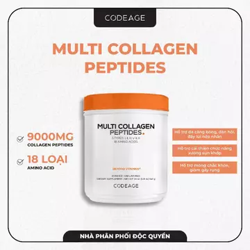 Bột Collagen Thủy Phân Codeage chính hãng- Multi Collagen Peptides Giúp Trẻ Hóa Làn Da Và Hõ Trợ Xương Khớp 567g
