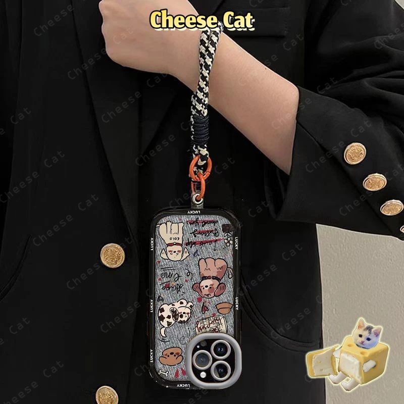 Ốp lưng iPhone hình con chó sơn denim cho iPhone 14 13 12 11 15 16 17 Pro Max/Plus/Air Xs Max XR 7Plus