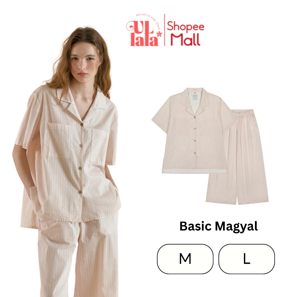 Ullala Pajamas Basic Magyal Bộ ngủ mặc nhà nữ ngắn tay Size M, L ...