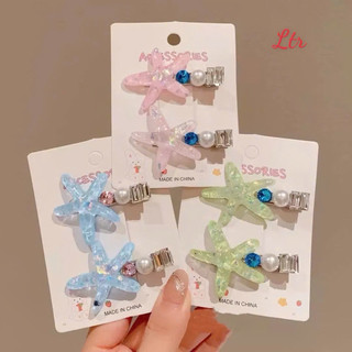 🌸 Set Kẹp Tóc Nàng Tiên Cá Pastel – Kẹp Tóc Ngọc Trai, Sao Biển, Vỏ Sò Siêu Xinh 🌊