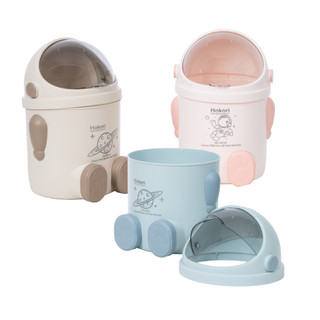 Thùng rác robot mini HOKORI nhựa VIỆT NHẬT có nắp trong suốt,Thùng rác để bàn, phòng ngủ, ô tô 5268