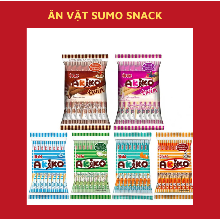 Thùng 10 Gói Bánh Snack 20 Que Akiko Oishi Các Vị 160g-Ăn Vặt Sumo ...
