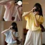 Áo Sơ Mi Nữ Cổ Tròn Tay Phồng Hari Dáng Bí Bubble Top Dễ Thương Tôn Dáng Form Rộng Phong Cách Hàn Quốc 1675 P4