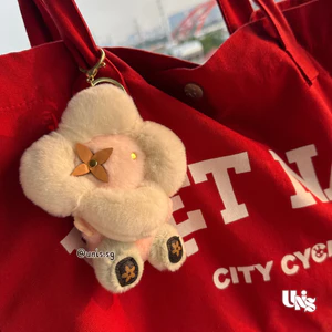 Móc Khóa Gấu Bông Hình Hoa Hướng Dương Dễ Thương "Sunny Bear" – Charm Treo Túi Xách/ Balo | Unis