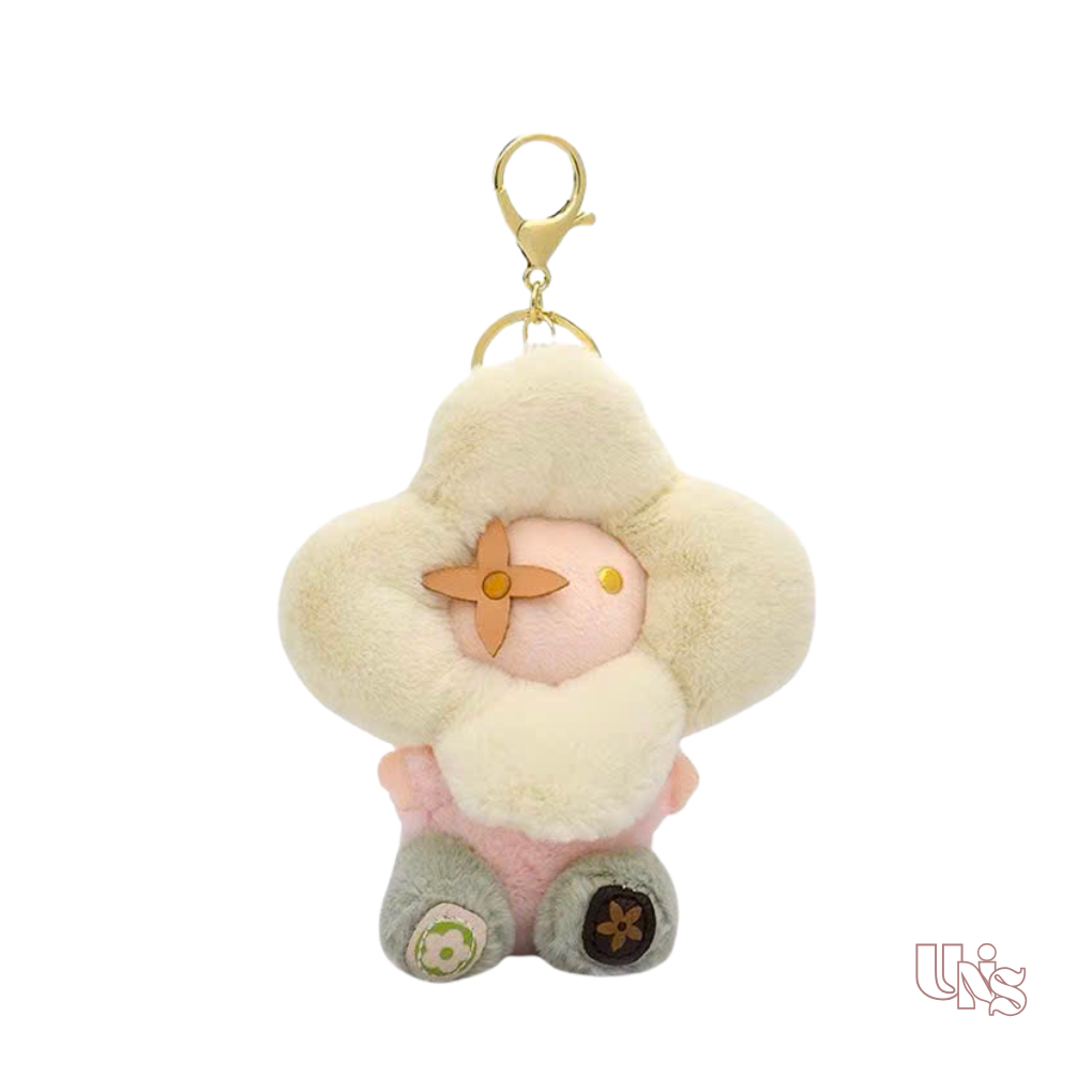 Móc Khóa Gấu Bông Hình Hoa Hướng Dương Dễ Thương "Sunny Bear" – Charm Treo Túi Xách/ Balo | Unis