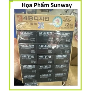 Gôm Đen 4B Hàn Quốc Lớn/Nhỏ, tẩy ganh
