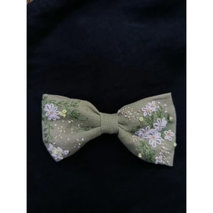 KẸP TÓC NƠ THÊU MERAKI HANDMADE